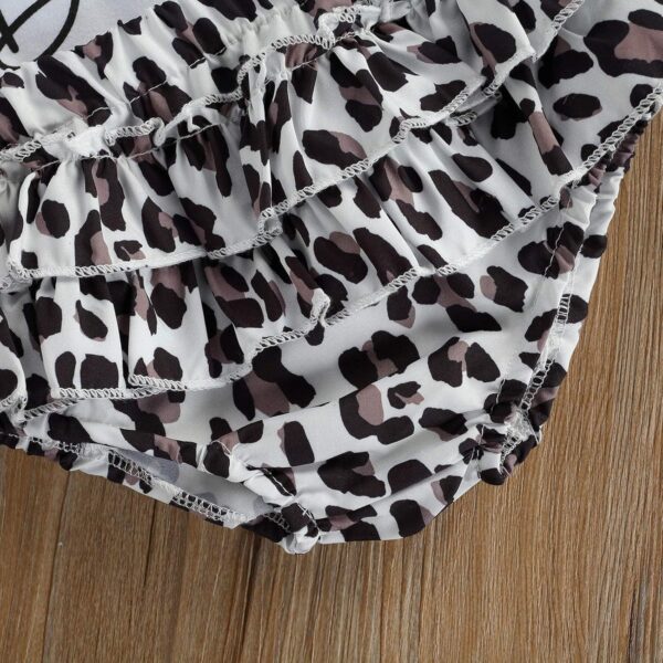 Newborn Infant Baby Girl Clothes Romper Shorts Set Summer Short Sleeve and Bloomers Shorts Headband Infant Outfit Set - Image 5