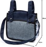 Bayer Design 18481AB Combi Doll&#039;s pram Neo Vario with Bag and Shopping Basket, Convertible into a Stroller, Height Adjustable, Blue, White - Image 8