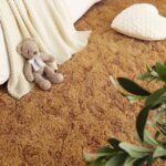 BOLUXIU Living Room Rugs,Khaki 120 * 160cm Fluffy Area Rug for Bedroom, Soft Touch Rug for Kids Room, Living Room Decor, Fuzzy Carpet for Nursery Soft Shaggy Rug for Play Room - Image 3