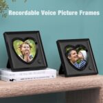 Picture Frame Personalized Voice 20S Recordable, 3.9x3.9 Love Heart Shape Gifts for Graduation, Christmas, Birthday, Wedding, Photo Frame for Tabletop Desk Bookshelf Office Home - Image 4