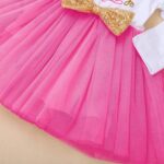 FYMNSI Baby Girls Toddler Kids 1st / 2nd / 3rd Birthday Party Dress Cotton Long Sleeve Bowknot Tutu Tulle Princess Dresses Photo Props - Image 5