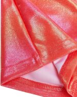 Gogokids Girls' Three-Piece Longsleeve Gymnastics Leotard Set - Kids Gymnastics Outfits with Gradient Sequin Design Includes Leotard, Shorts and Hair Tie, Sparkling Ballet Unitards for Ages 3-12 - Image 7