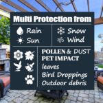 F&J Outdoors Garden Chair Covers Waterproof UV Resistant Windproof Heavy Duty Durable Outdoor Chair Covers Dining Chair Adirondack Chair Cover, Grey, 84x86x65/82cm - Image 7