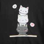 Xumplo Girls Long Sleeve Jumper Clothes Tween Girl Black Cat Sweatshirt Teen Girl Crew Neck Casual Pullover - Image 6