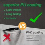 F&J Outdoors Garden Chair Covers Waterproof UV Resistant Windproof Heavy Duty Durable Outdoor Chair Covers Dining Chair Adirondack Chair Cover, Grey, 84x86x65/82cm - Image 4