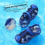 DREAM PAIRS Boys Girls Sandals Closed-Toe Athletic Sport Sandals Summer Outdoor Toddler/Little Kid/Big Kid - Image 3