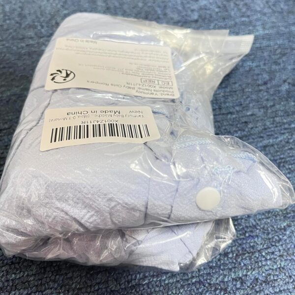 Yanmucy Baby Girls Cotton Rompers Newborn Toddler Ruffle Sleeveless Backless Bodysuit with Headband Summer Baby Overall Outfits 0-18 Months - Image 13