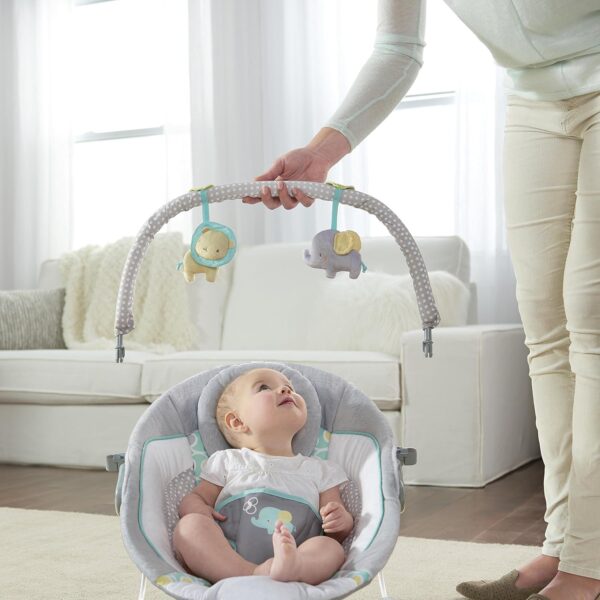 Ingenuity, Soothing Baby Bouncer Chair with Soothing Vibrating Infant Seat, Morrison - 0-6 Months & Infantino Flip Advanced 4-in-1 Grey Carrier - Ergonomic, convertible - Image 4