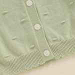 MAHUAOYIXI Infant Baby Girl Warm Clothes Long Sleeve Solid Color Cardigan Coat Knit Sweater Jumper Sweatshirt Winter Knitted Pullover Chunky Knitwear Outfits for Little Girl - Image 6