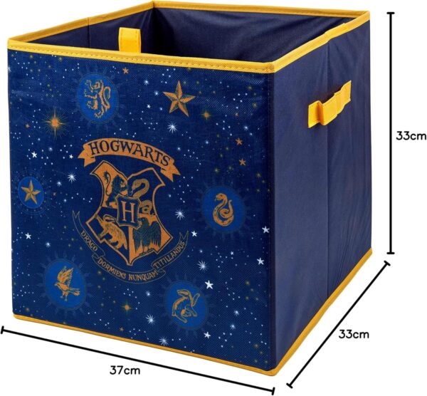 HOX Harry Potter Foldable Storage Boxes with Handles | Durability & Fabric Collapsible Chest/Cubes Storage | Compatible Ikea Kallax Furniture | For Organizer Kids Room & Playroom - Image 4