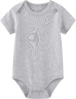 Kiddiezoom Baby Bodysuits Pants Infant Onesie Clothes Set Outfits Boy Girl Cotton Caps Scratch Mitten Set - Image 4