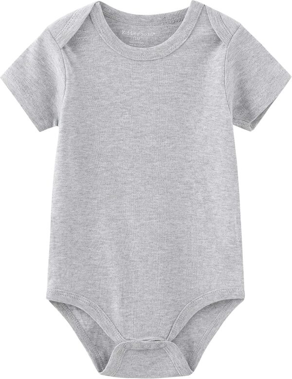 Kiddiezoom Baby Bodysuits Pants Infant Onesie Clothes Set Outfits Boy Girl Cotton Caps Scratch Mitten Set - Image 4