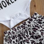 Newborn Infant Baby Girl Clothes Romper Shorts Set Summer Short Sleeve and Bloomers Shorts Headband Infant Outfit Set - Image 4