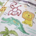 Happy Linen Company Kids Boys Girls Jungle Safari Animals Lion King Teal Reversible Toddler Cot Bed Bedding Duvet Cover Set - Image 6