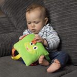 Frog Plush Toddler Puzzle Toy - Sensory Busy Board Pillow - Soft Play Education Activity Toy for 1 - 3 Year Old Kids - Boys & Girls Baby Buckle - Improve Motor Skills, Fidget/ Fiddle Travel Game. - Image 6