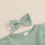 Himllauen Baby Girl Romper Dress Lace Mesh Embroidery Sleeveless Jumpsuit Newborn Baby Casual Romper with Headband for Baby Girls 0-24 Months - Image 3