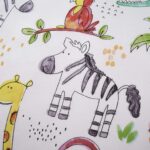 Happy Linen Company Kids Boys Girls Jungle Safari Animals Lion King Teal Reversible Toddler Cot Bed Bedding Duvet Cover Set - Image 7