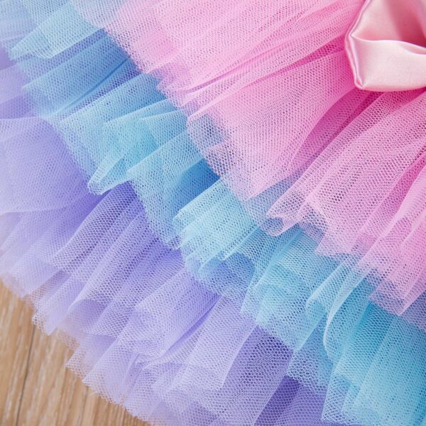 Winmany Baby Girl First Birthday Clothes 3PCS Bow Headband My 1st Birthday Romper Tutu Skirt Cake Smash Outfit Set for Photo Shoot - Image 5