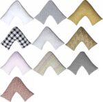 JaaZ Textile Big List Of MANY PATTERNS PRINTED & PLAIN DYED V Shape Pillow Cases Ideal For Back & Neck Support, Pregnancy and Nursing. (Set Of Two (2 Pieces), Pattern 7) - Image 2