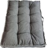 Large Floor Pillow Meditation Cushion,Tufted Seat Cushions Kids Reading Nook Cushion Floor Pillows Seating for Adults,Thick Floor Cushion Sitting Pillow for Living Room Balcony Outdoor（Gray）