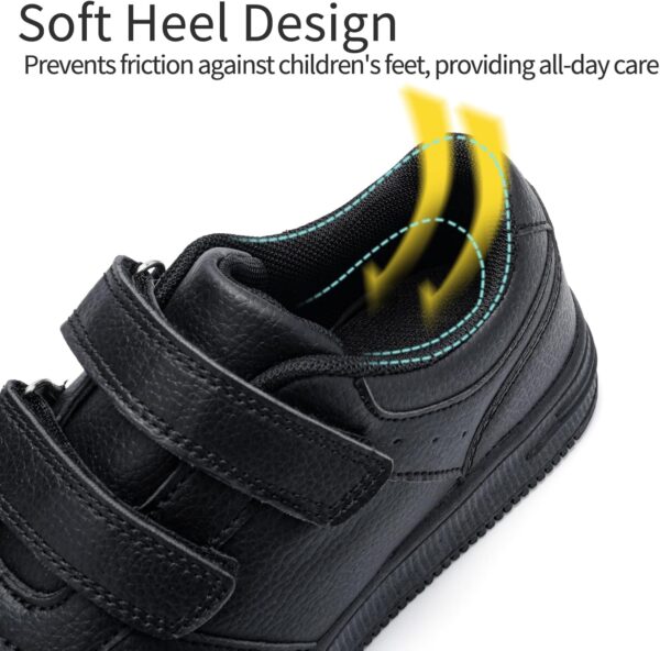 HIULYCENCE Trainers Kids School Shoes Boys Sneakers Hoop and Loop Comfortable Uniform Shoes - Image 3