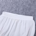 Cotton Bloomers Shorts for Baby Girls Newborn Loose Harem Cover up Shorts Summer Ribbed Ruffle Solid Underwear for Infant Kids Cotton Linen Blend Gymnastics Casual Suits - Image 4