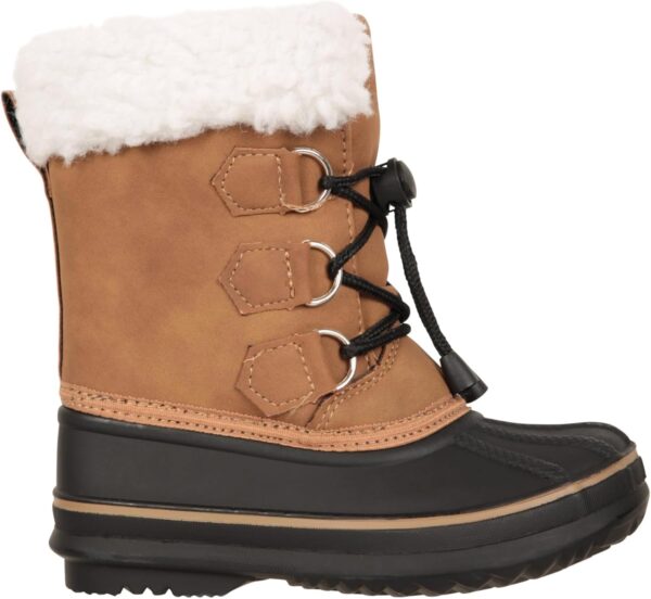 Mountain Warehouse Casual Toddler Adaptive Lace-Up Snow Boots - Snow Proof Shoes with Sherpa Lining and Round Laces, For Boys & Girls - For Winter, Skiing, Winter Sports - Image 2