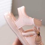 Toddler Baby Girl Shoes Breathable Shoe Dew Toe Shoe Bag Head Sandals Girl Sandals Baby Soft Shoe Sandals For 0 To 2 Years Toddler Flip Flops Girls - Image 4