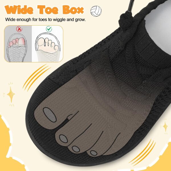 JOINFREE Toddler Wide Shoes Girls Boys Breathable Fashion Shoes Kids Barefoot Minimalist Shoes Zero Drop Slip on Tennis Sneakers - Image 2