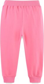 Little Hand Toddler Girls Flower Sweatpant Sports Heart Deer Bunny Trousers Drawstring Casual Pants with Pocket Kids Tracksuit Kids Bottoms Age 2-7 Years - Image 2