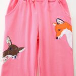 Little Hand Toddler Girls Flower Sweatpant Sports Heart Deer Bunny Trousers Drawstring Casual Pants with Pocket Kids Tracksuit Kids Bottoms Age 2-7 Years - Image 5