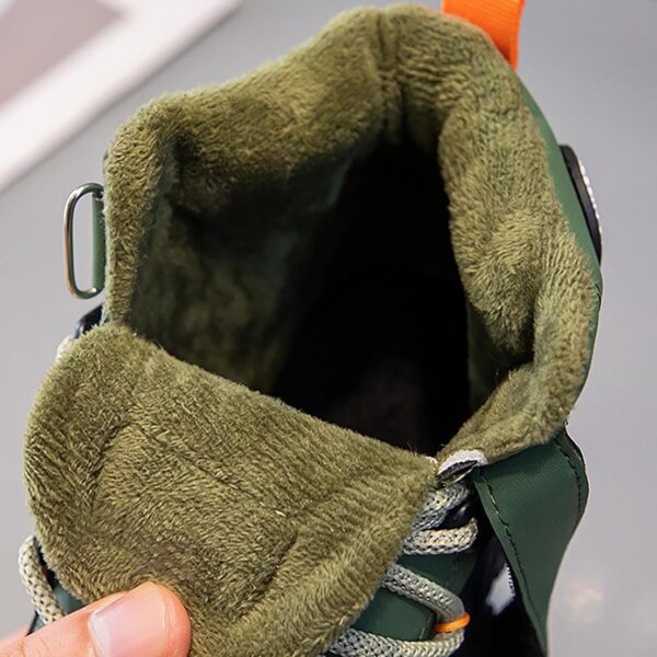 Winter Girls Boys Ankle Boots Comfortable Warm Lined Casual Shoes Sports Shoes Outdoor Children Baby Big Boys Cowboy Boots Size 5 - Image 7