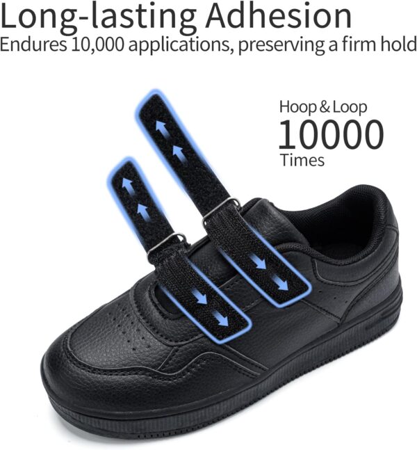 HIULYCENCE Trainers Kids School Shoes Boys Sneakers Hoop and Loop Comfortable Uniform Shoes - Image 2