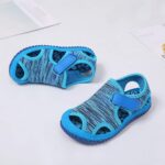 Toddler Athletic Shoes Girls Child Kids Summer Sandals Boys Beach Shoes Girls Outdoor Non-slip Baby Baby Shoes No Slip Walking Shoes Baby (Blue, 7.5 Toddler) - Image 6