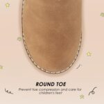 Harvest Land Girls Boots Kids Mid-Calf Boots Zipper School Shoes Big Kid Fashion Winter Boots Zip-up High-Top Flat Boots - Image 5