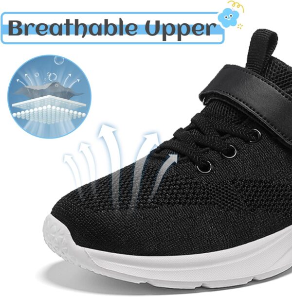 DRECAGE Boys Girls Trainers Kids Shoes Toddler Tennis Running Shoes Breathable Lightweight Fashion Child Sneakers for Little/Big Kid - Image 3