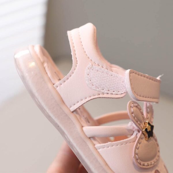 Kids Sandals Girls Size 6 Toddler Baby Girl Shoes Breathable Shoe Dew Toe Shoe Bag Head Sandals Girl Sandals Baby Soft Shoe Covers Sandals For 0 To 2 Years Baby Boy Sandals 6-9 Months - Image 4