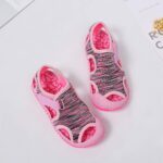 Toddler Athletic Shoes Girls Child Kids Summer Sandals Boys Beach Shoes Girls Outdoor Non-slip Baby Baby Shoes No Slip Walking Shoes Baby (Pink, 5.5 Toddler) - Image 4