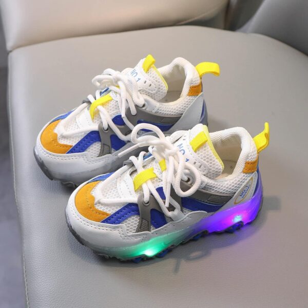 SRTUMEY Toddler Girl LED Light up Sneaker Shoes Non Slip Walking Shoes for Boys Girls Kids Baby Athletic Sport Trainers Christmas Birthday Gifts for Little Kid - Image 7