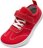 Barefoot Shoes Kids Wide Boys Girls Minimalist Canvas Trainers Walking Sneakers for School Running Outdoor Sports