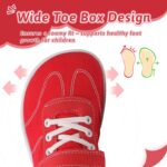 Barefoot Shoes Kids Wide Boys Girls Minimalist Canvas Trainers Walking Sneakers for School Running Outdoor Sports - Image 2