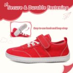 Barefoot Shoes Kids Wide Boys Girls Minimalist Canvas Trainers Walking Sneakers for School Running Outdoor Sports - Image 5