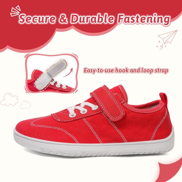 Barefoot Shoes Kids Wide Boys Girls Minimalist Canvas Trainers Walking Sneakers for School Running Outdoor Sports - Image 5