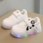 Girls Boys School Shoes - Kids Sports Athletic Shoes Toddler Little Kids Shoes Girls Printing Shoes Breathable Sports Shoes Soft Dance Plimsolls School Shoes for Children/Boys/Girls - Image 2