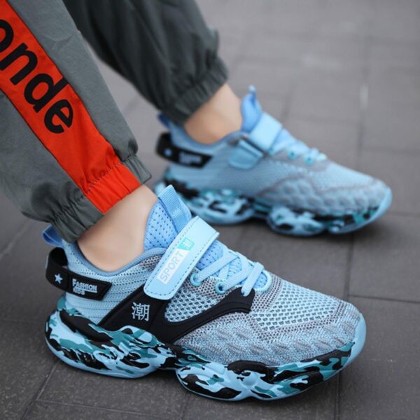 Boys Basketball Shoes Boys Sneakers Men's Basketball Shoes Lining High Top Sport Shoes for Unisex Kids - Image 3