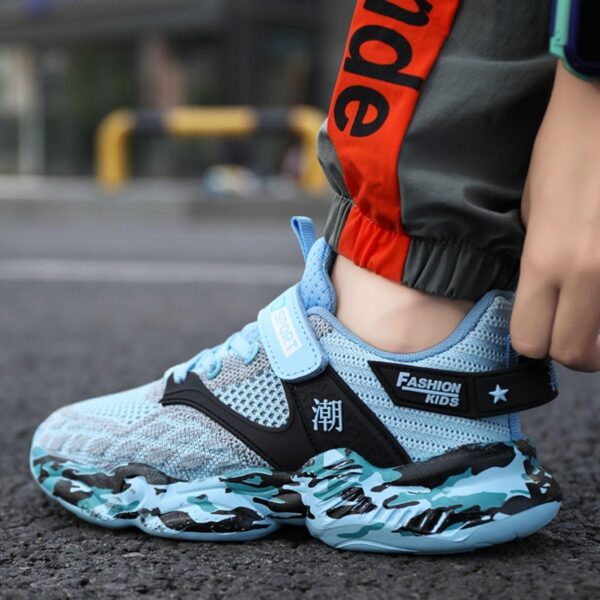 Boys Basketball Shoes Boys Sneakers Men's Basketball Shoes Lining High Top Sport Shoes for Unisex Kids - Image 4