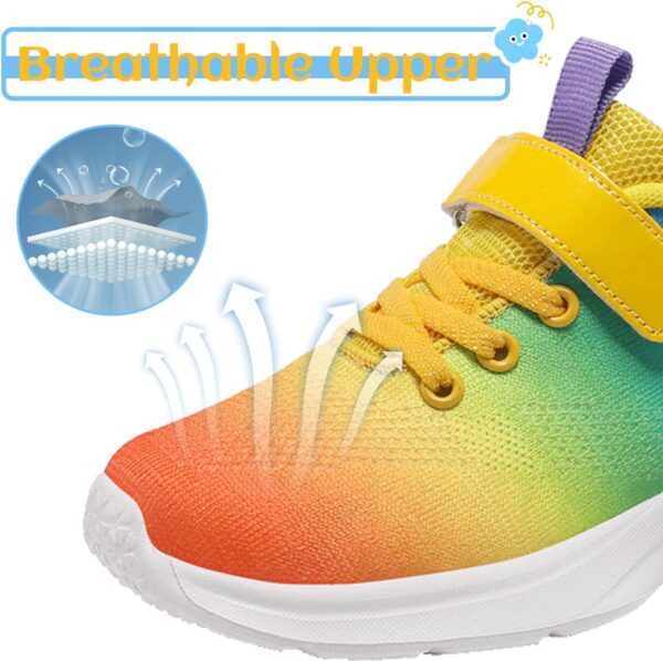 DRECAGE Boys Girls Trainers Kids Shoes Toddler Tennis Running Shoes Breathable Lightweight Fashion Child Sneakers for Little/Big Kid - Image 3