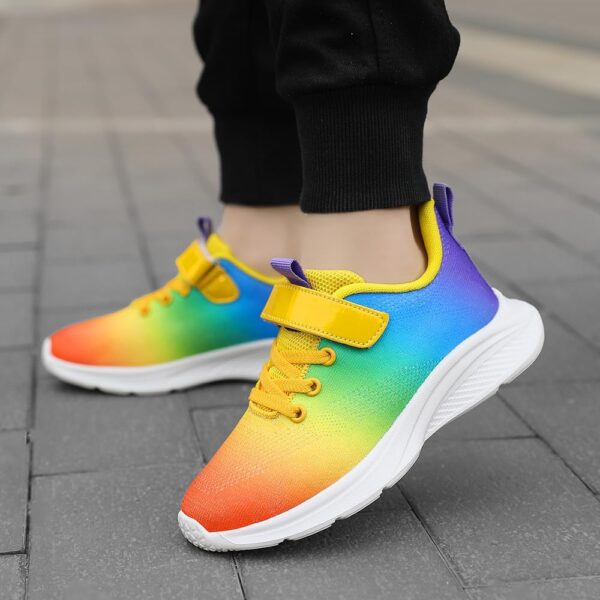 DRECAGE Boys Girls Trainers Kids Shoes Toddler Tennis Running Shoes Breathable Lightweight Fashion Child Sneakers for Little/Big Kid - Image 6