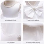 LZH Baby Girls Ruffle Lace Backless with Headwear,Bowknot Flower Dresses Pageant Party Wedding - Image 7