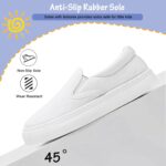 maxvinci Girls Canvas Slip On Shoes Kids Glitter Pumps Plimsolls Causal Trainers Breathable Flat Sneakers for Little/Big Kids - Image 4